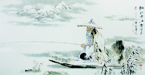 描写中国画的句子