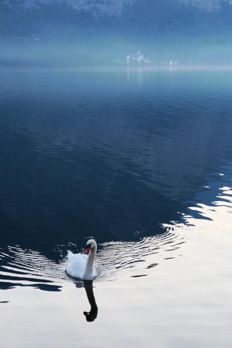 平静的湖面的隐喻