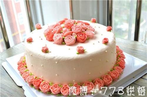 结婚周年纪念蛋糕6字