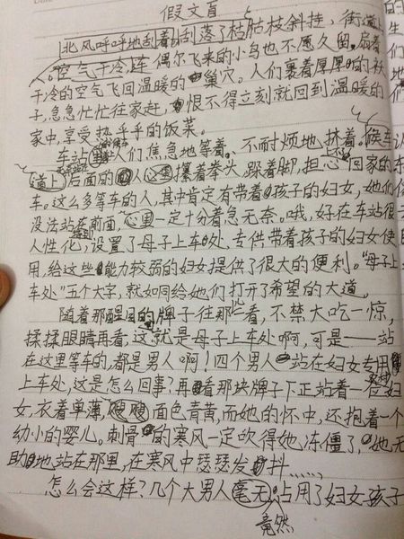 四年级下册中文第一单元作文