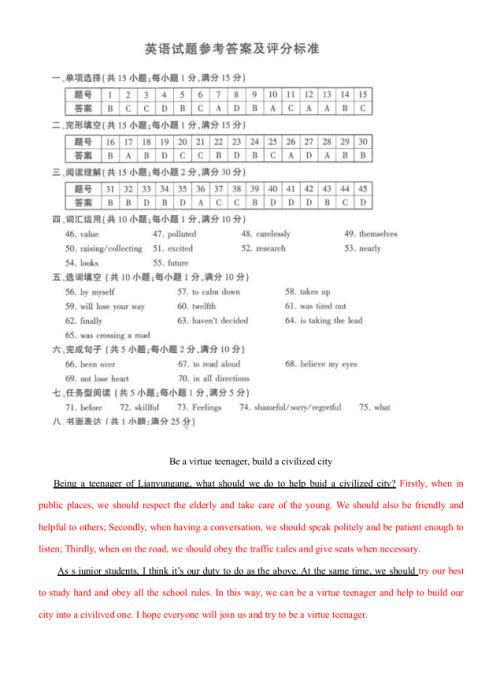 2018江苏连云港高级中学入学考试满分：我在书中寻找亲戚（3）