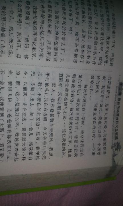 关于家庭感情的叙述