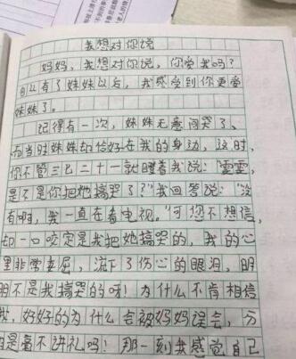 妈妈我想对你说100个字