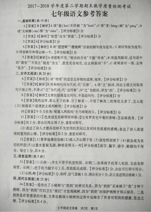 2018山东济宁高中入学考试全场作文：听力（2）