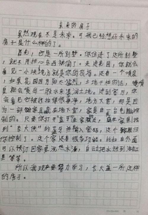 未来书包构图300字