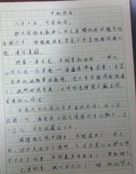 我的第一个作文600字