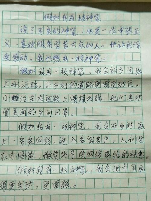 假设我有一匹马作文450字