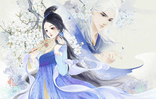 Tanabata，只有美丽的句子，情人节就像古代风格