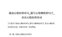 表达心情惆怅的句子