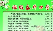 小学班级押韵励志口号大全