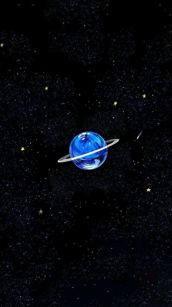 湛蓝的蓝天上点缀着无数小星星