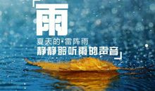赞美小雨的话