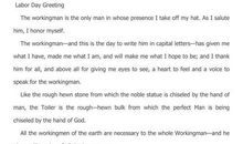 五一劳动节慰问短信