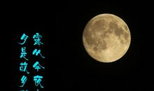 描写月亮美的诗句
