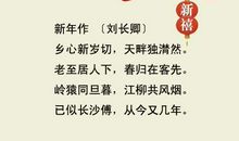 描写过年的古诗