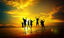 学着开心的句子