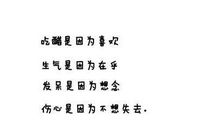 关于恋爱的个性签名