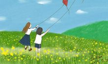 放风筝开心的句子