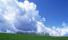 蓝天白云说开心的句子