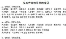 描写四季景象的成语