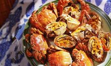 形容开心吃得很多的句子