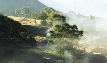 关于山村炊烟的优美句子