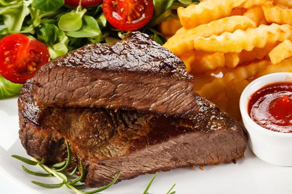 我发现每次吃牛排时