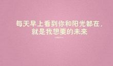 一句话表达爱意