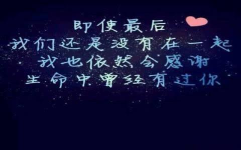 我不后悔认识你