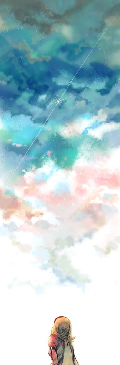 新月像一个女孩的眉毛