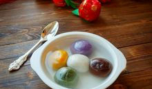 冬至吃汤圆开心的句子