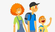 开心出游的句子