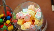 形容吃棉花糖开心的句子