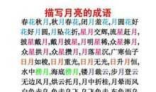 有关描写月亮的成语