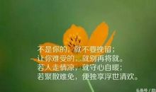 心情感悟的经典句子