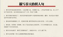 描写春天的比喻句子