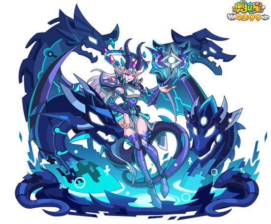 新月挂在蓝天上