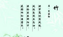 赞美竹子精神的诗句