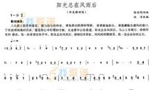 阳光总在风雨后名言