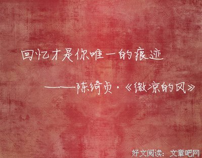 陈绮贞经典语录