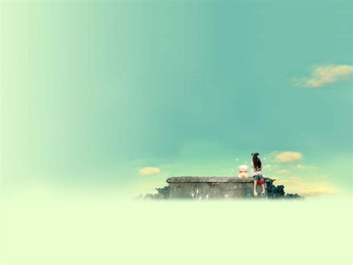 20.我的思绪就像清澈透明的白色流云,徘徊在天空的每个缝隙中。