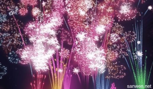 关于烟花的句子