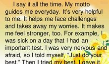 英语我的座右铭