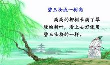 赞美柳树的句子