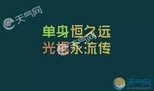 描写光棍节的句子