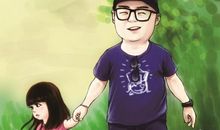 写爸爸外貌的段落