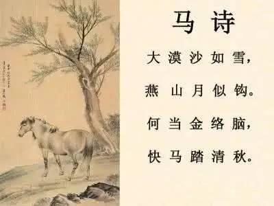 关于马的诗