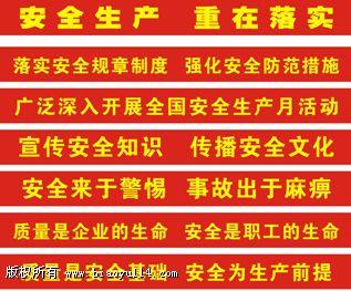 安全装饰标语横幅