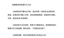 表达爱情的优美句子