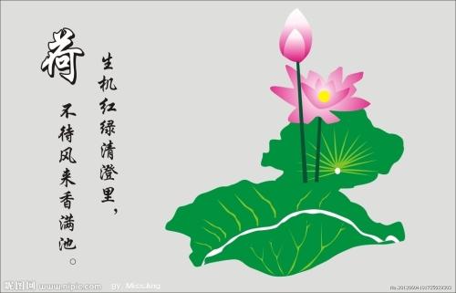描写莲花精神的诗